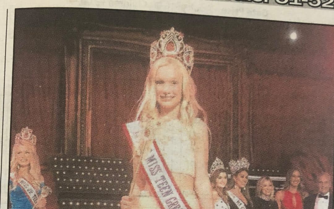 Ellie-Mia Zschische, Little Miss Teen Great Britain, featured in her local press!