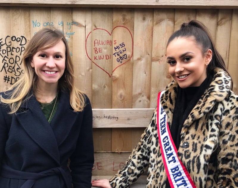 Miss Teen Great Britain, Imogen Chapman, paid a visit to the No Offence Fence!