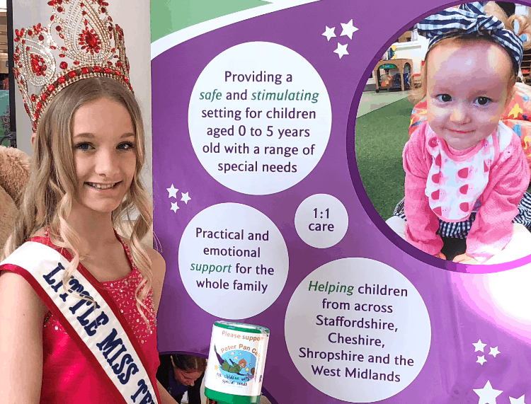 Little Miss Teen Great Britain, Ellie-Mia Zschiesche, has been fundraising for the Peter Pan Centre!