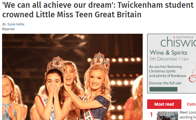 Little Miss Teen Great Britain - Yasmina Newbold