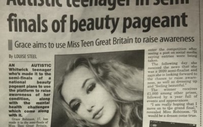 Miss Teen GB Semi-Finalist, Grace, has been raising awareness of autism and teen mental health!