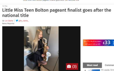 Amelia, Little Miss Teen Bolton, has made her local headlines!