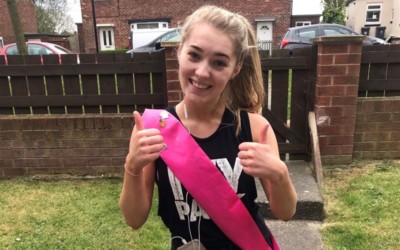 Miss Teen Newcastle, Lauren, raised £100 for Together for Short Lives through a sponsored run!