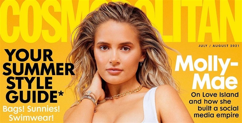 One of our past queens, Molly-Mae, has been featured on the front cover of Cosmopolitan!