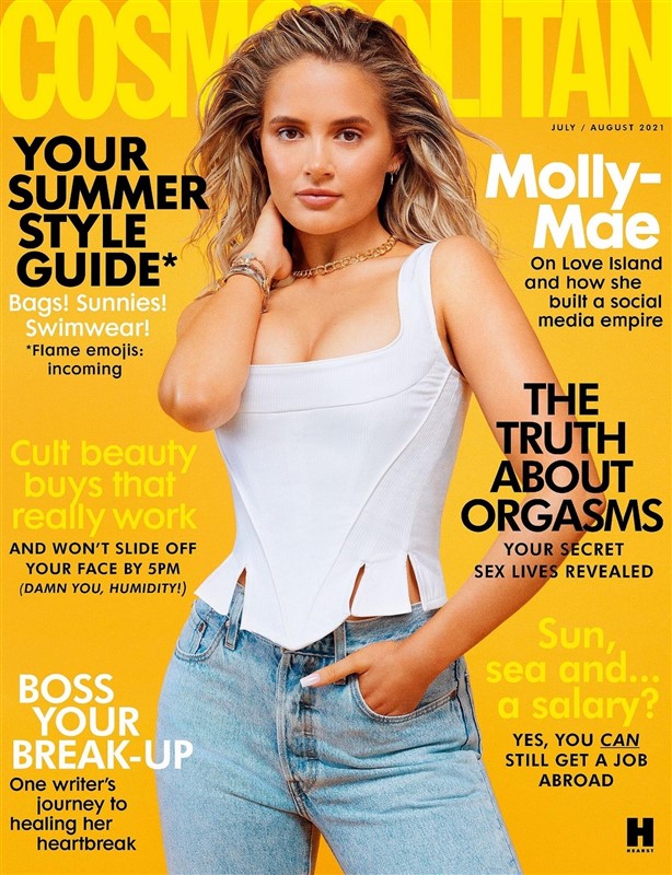 One of our past queens, Molly-Mae, is on the front cover of Cosmopolitan!