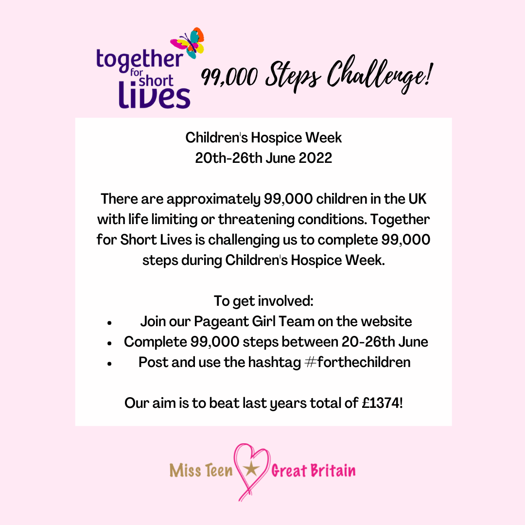 Together for Short Lives Miss Teen Great Britain